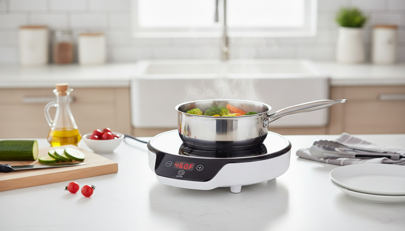 1500W Portable Induction Cooktop: Touch + Digital Control