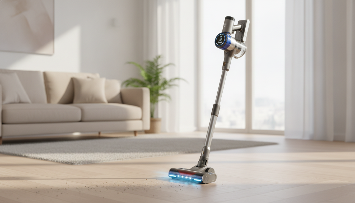 30KPa Cordless Stick Vacuum: LED Display, 55-Min Run