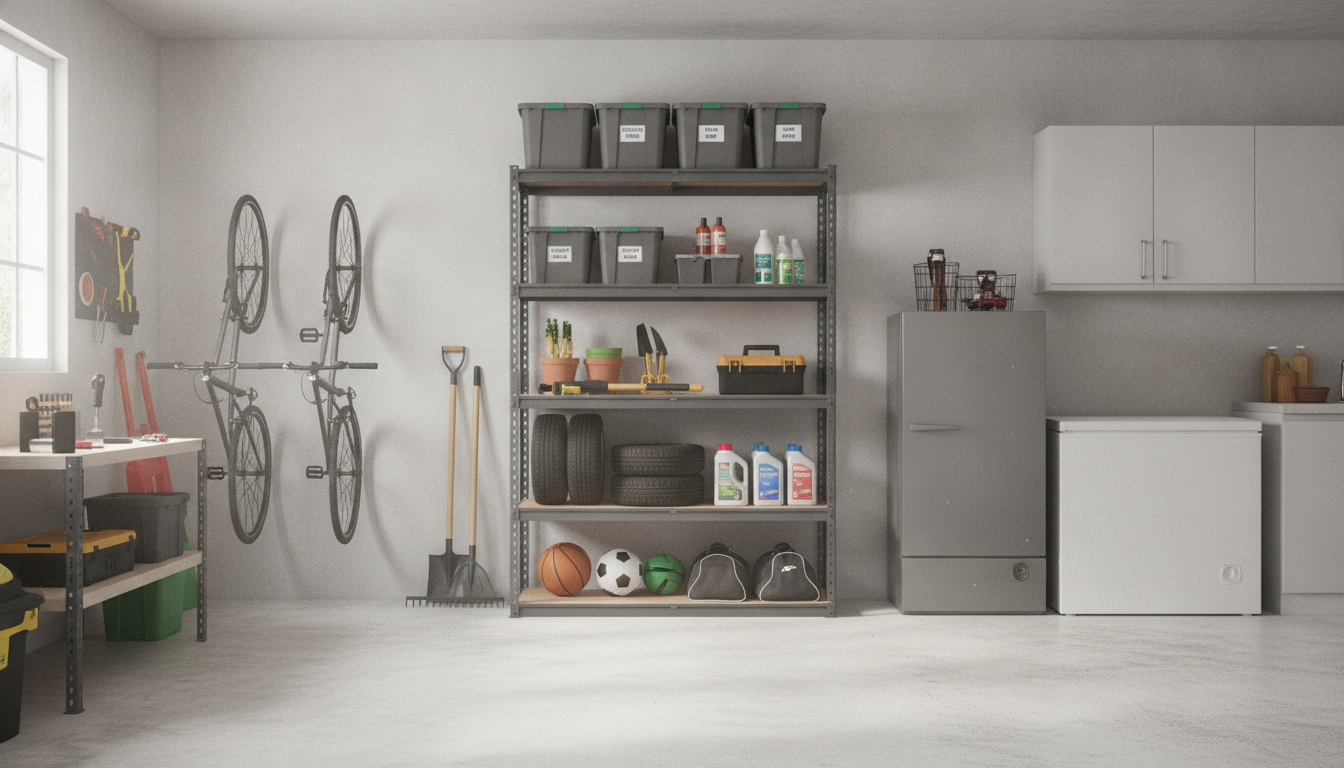 5-Tier Heavy-Duty Metal Shelving for Garage & Pantry