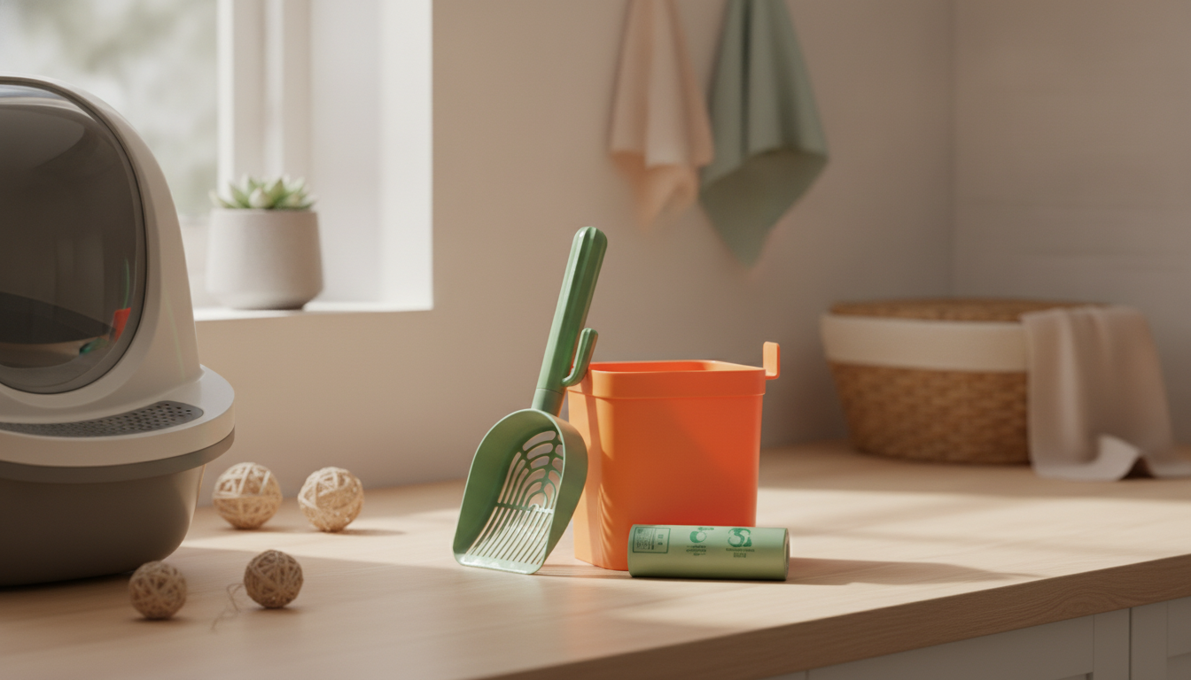 Cactus Litter Scoop + Holder: Faster, Cleaner Daily Scoops