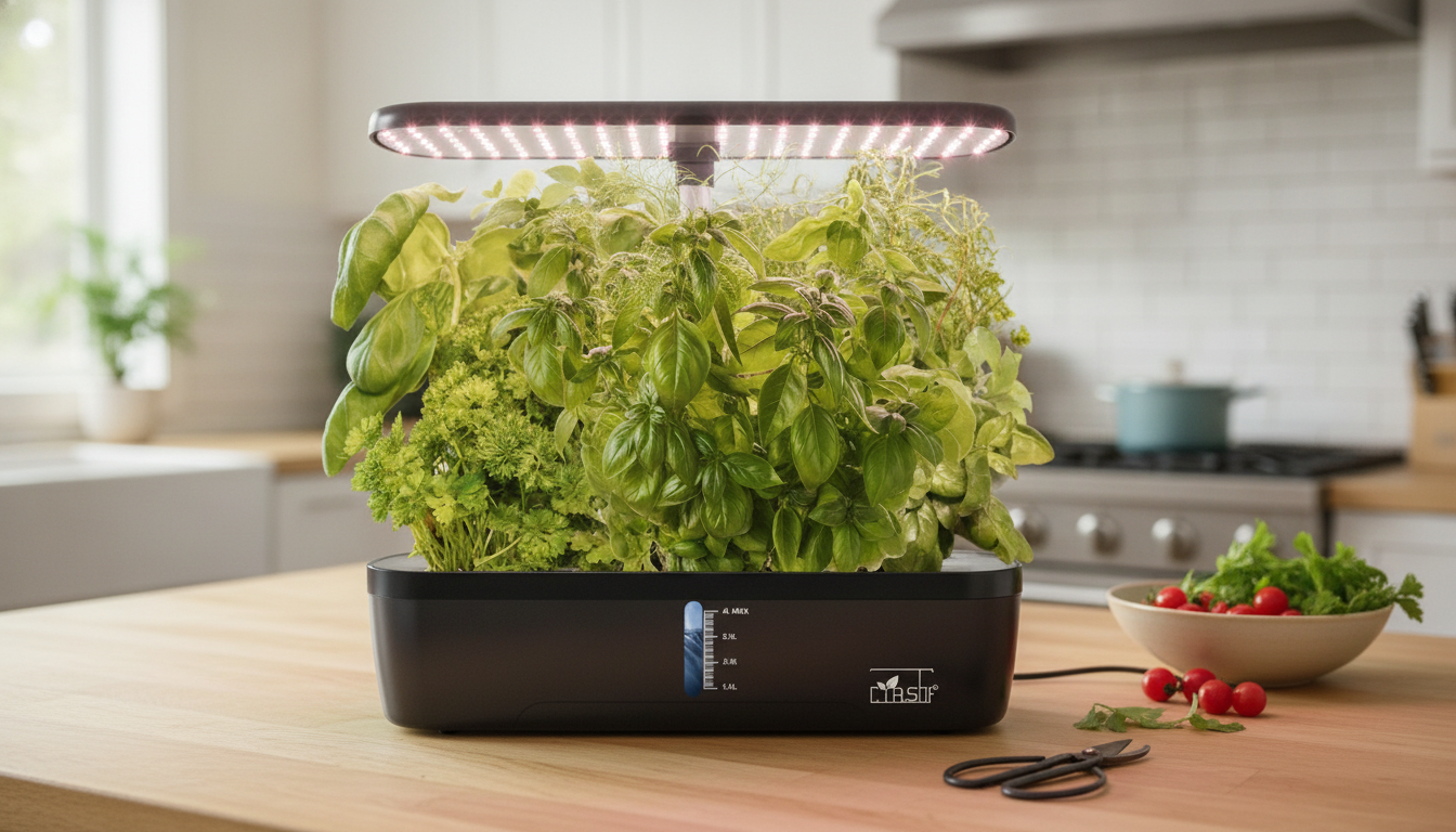 Indoor Hydroponic Garden System: Easy Herbs & Greens