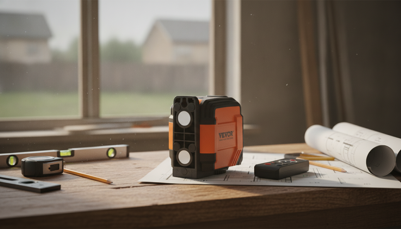 Self-Leveling Laser Level w/ Remote: 5-Hour Runtime