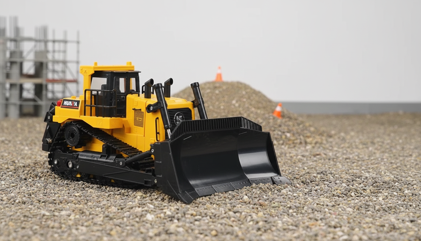 1:16 RC Bulldozer: Backyard Building with Remote Control